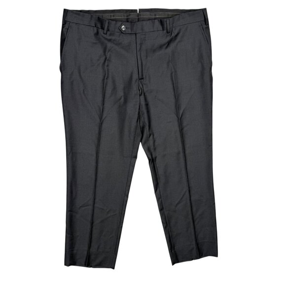 Luigi Bianchi Mantova Su Misura Dress Pants Guabello 130s Wool Trousers 42x30 - Picture 1 of 14